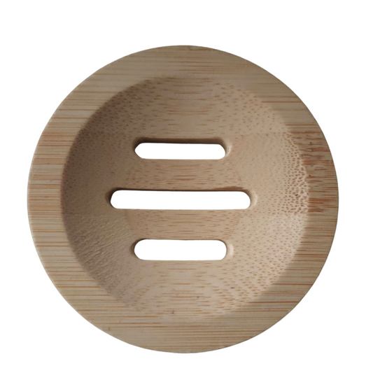 Natural Bamboo shampoo bar holder 80mm diameter